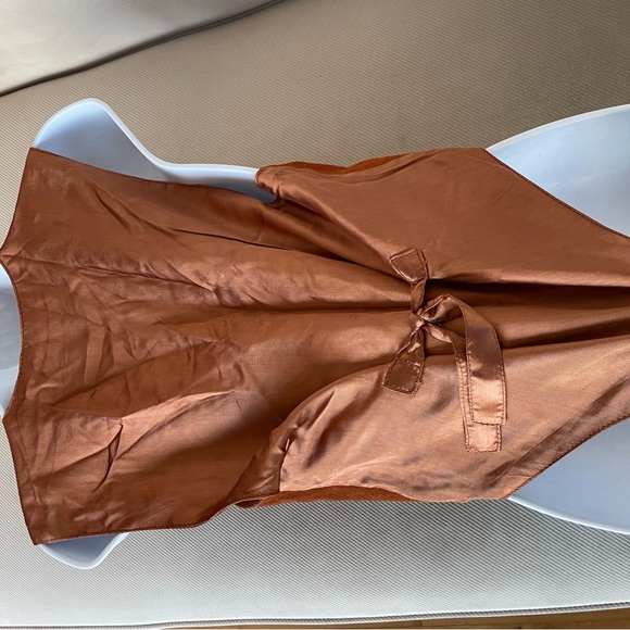 Rust suede vest - Picture 4 of 5